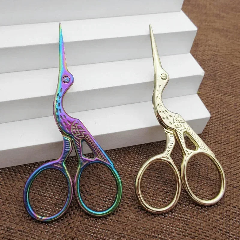 Nose Hair Scissors Round Head Type BeautyScissors For Eyebrows Stainless Steel Stork Nose Hair Beard Ear Hair Eyebrow Scissors Quake