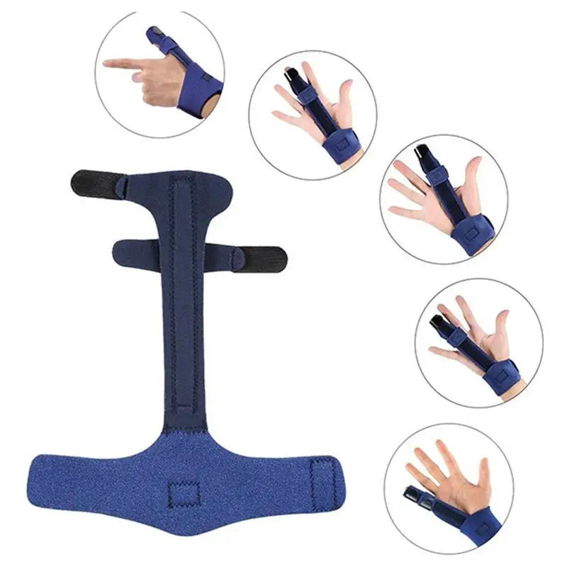Trigger Finger Splints, Finger Brace Adjustable Locking Straightener Hand Support Brace for Sprains, Arthritis,Knuckle Tendon Quake