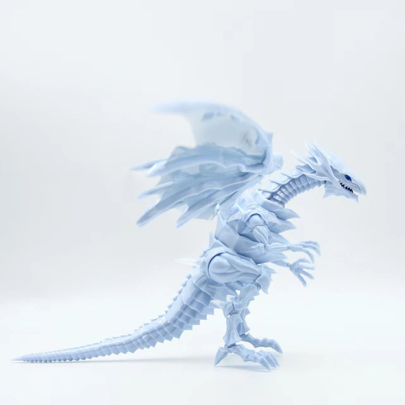Hot Yu-Gi-Oh! Figure-Rise Amplified Blue-Eyes White Dragon Model Kit with Movable Joints Metallic Parts Anime Children's Toys Quake