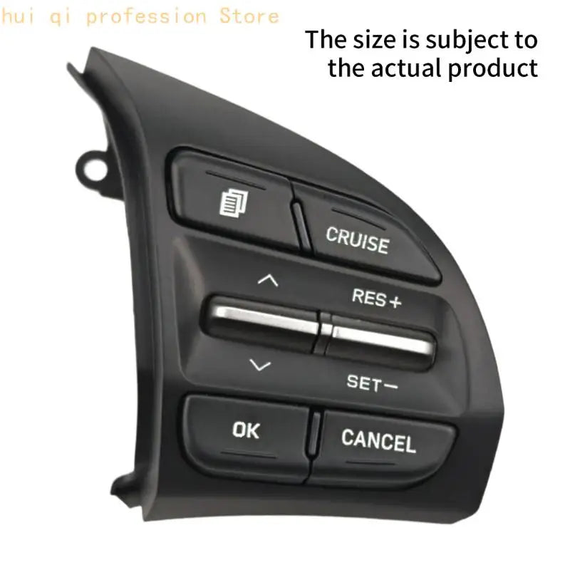 Steering Wheel Right Side Button Panel, Black ABS Control Assembly for Interior Repair Work, 96720J9110TMT H8WE Quake