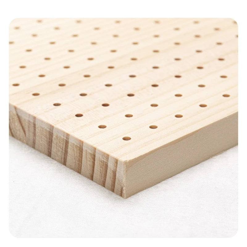 Wooden Crochet Blocking Board with Grid and Pins for Knitting Granny Squares Projects DIY Craft Gift for Beginners Adults Quake