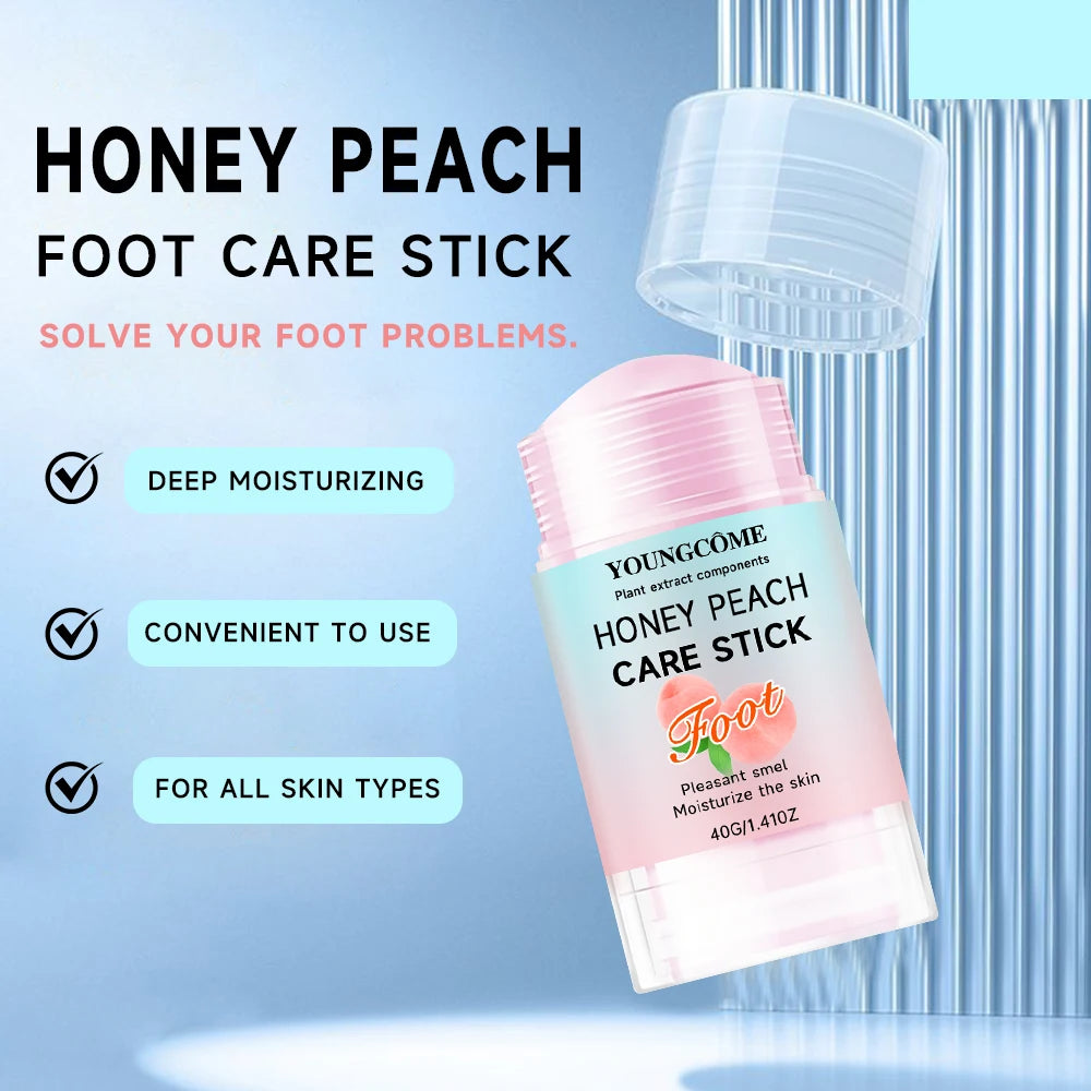  Honey Peach Care Foot Stick Deodorant Stick Anti Sweating Keep Drying Fragrance RemoveFoot Odor Foot Refresh Sticks Quake