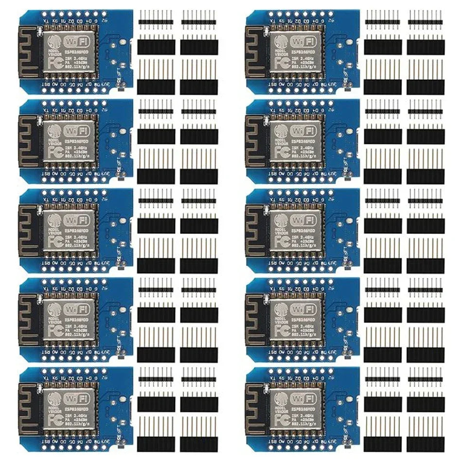 10pcs WeMos D1 Mini Pro V3.0 NodeMcu 4MB/16MB Bytes Lua WIFI Internet of Things Development Board Based ESP8266 CH340G Nodemcu V Quake