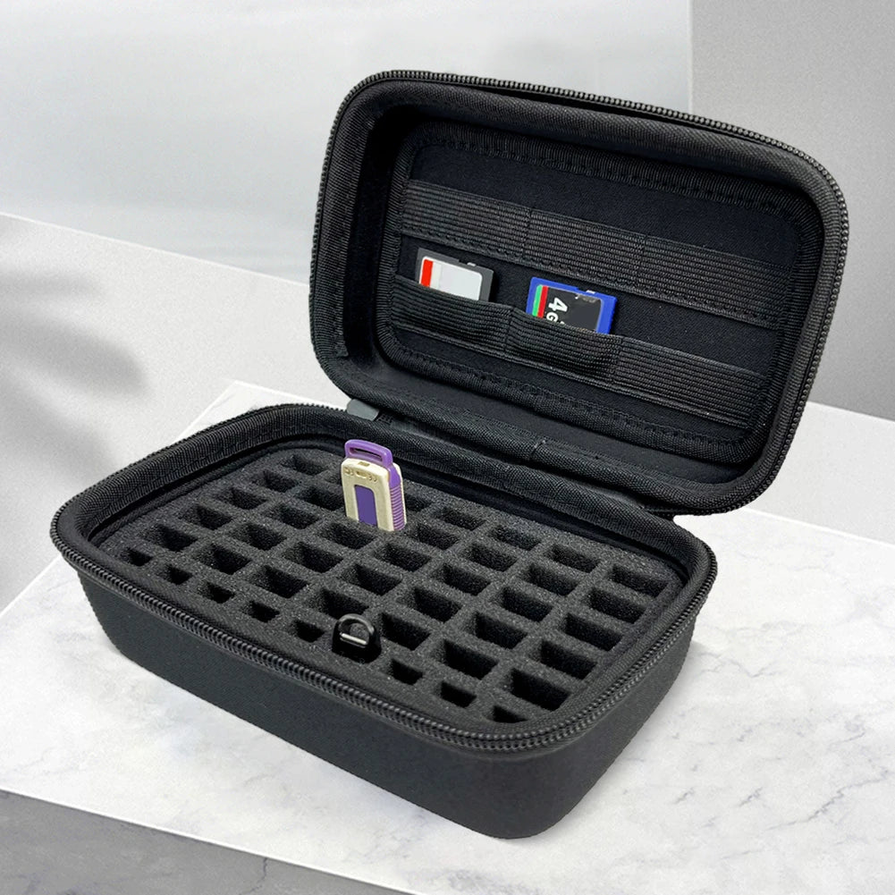 USB Flash Drive Case SD Card Thumb Drive Holder Organizer USB Storage Case Storage Case Holder for USB Flash Drive Pen Quake