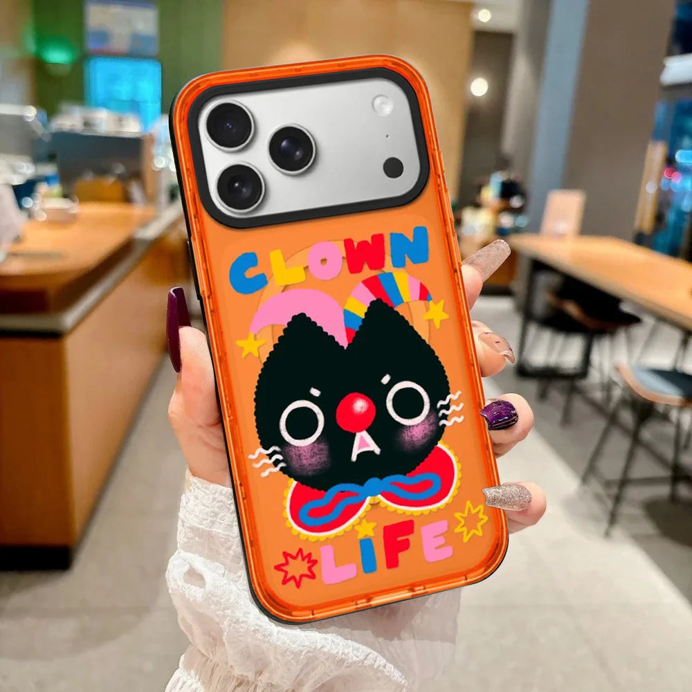 609084 Orange Border Magnetic Phone Case Cover for IPhone 13 14 15 16 17 18 Pro Max Case Quake