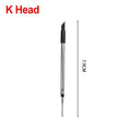 Ceramic Heating Core Soldering Iron Tip Replacement Portable Solder Welding Tip Home Industry Circuit Board Welding Accessories Quake K Head 3PCS