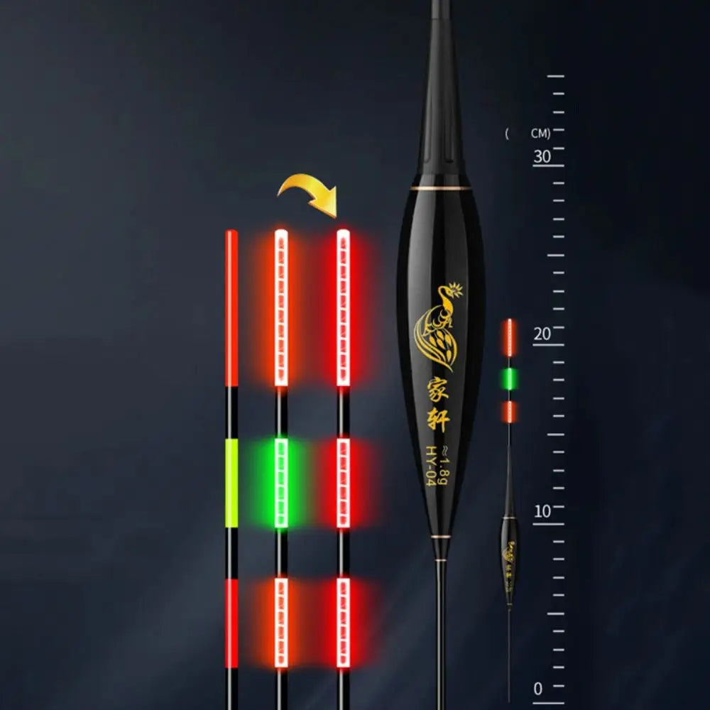 Indicator Electronic Fishing Float Long Tail 2 Light Rock Fishing Floats Slip Drift Tube Buoy Strike Bobbers Buoy Night Fishing Quake eat lead 1.8g