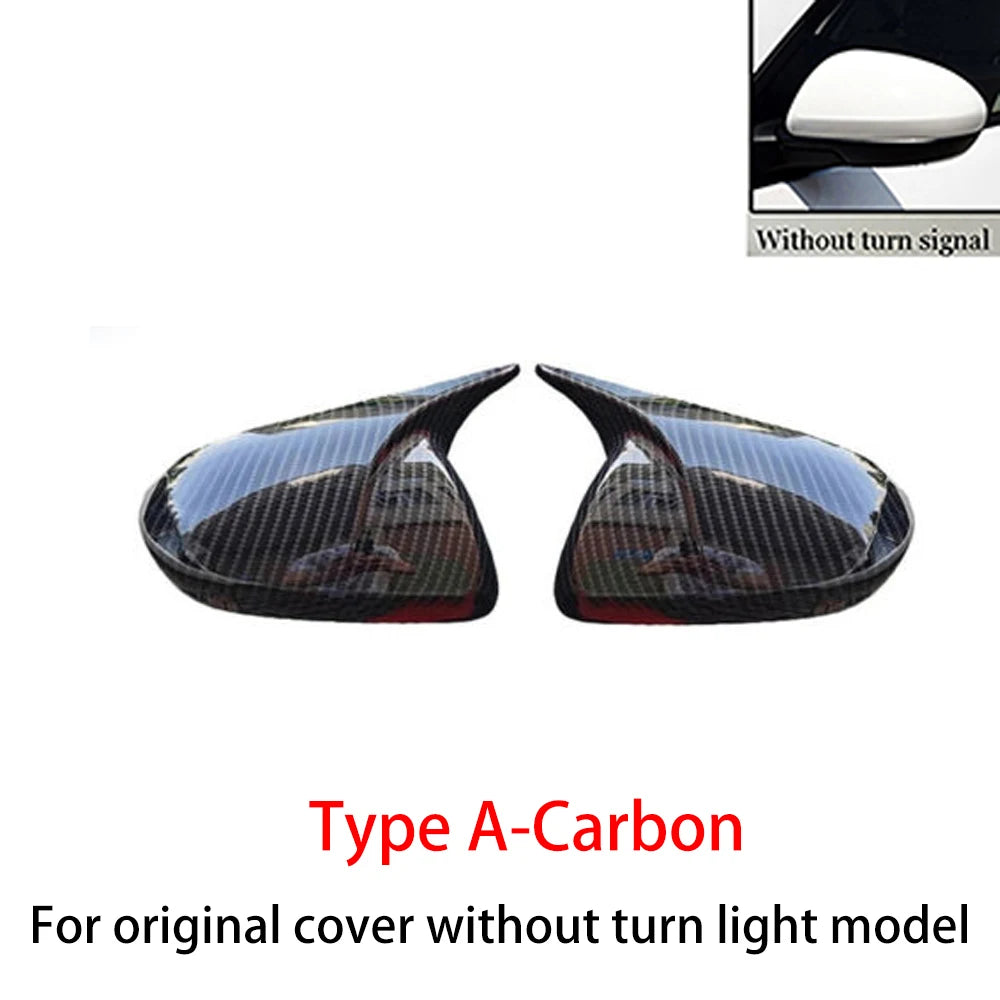 For Mazda 3 2010-2013 6 2009-2011 Rearview Side Mirror Cover Wing Cap Car Exterior Door Rear View Case Trim Carbon Fiber Look Quake Type A Carbon