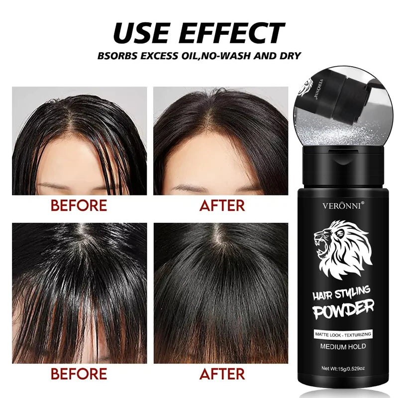 Unisex Hair Defining Powder-Long-Lasting,Volume,Matte Finish, for Men and Women, Hold Root Lifting Fluffy Increase Hair Powder Quake