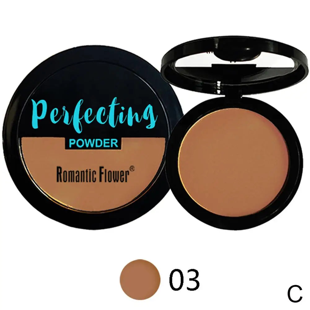 Dark Matte Setting Powder Invisible Matte Poreless Pressed Face Powder Makeup Lightweight Breathable Oil Control Deep Concealer Quake 03 CN
