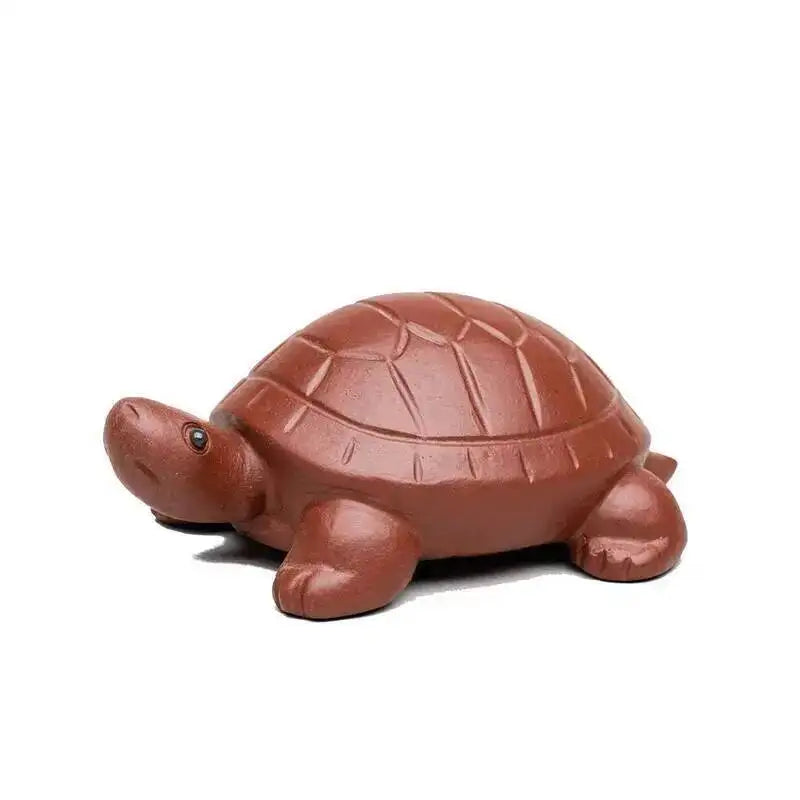 Zisha Tea Pet Turtle Small Turtle Culpture Tea Ornament Craft Accessories Quake