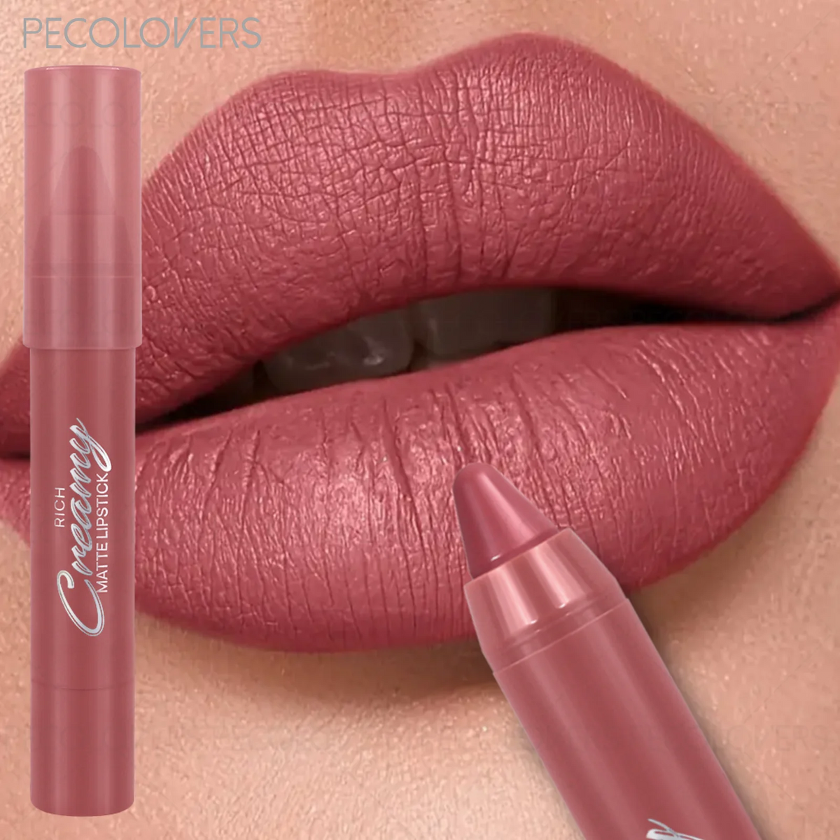 1 Pc Matte Lip Liner and Lipstick Pen, Smooth To Apply, Waterproof Long-lasting Non-sticky, Perfect Festival Gifts, Daily Makeup Quake