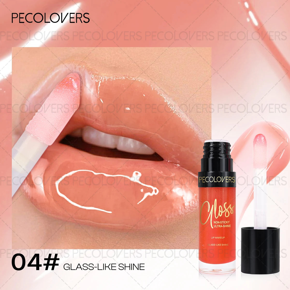 1 Pc Hydrating Highlight Lip Oil Lip Glaze, Silky Moisturizing Lip Gloss Lip Balm, Moisturizing Mirror Gloss, Daily Makeup Quake 04