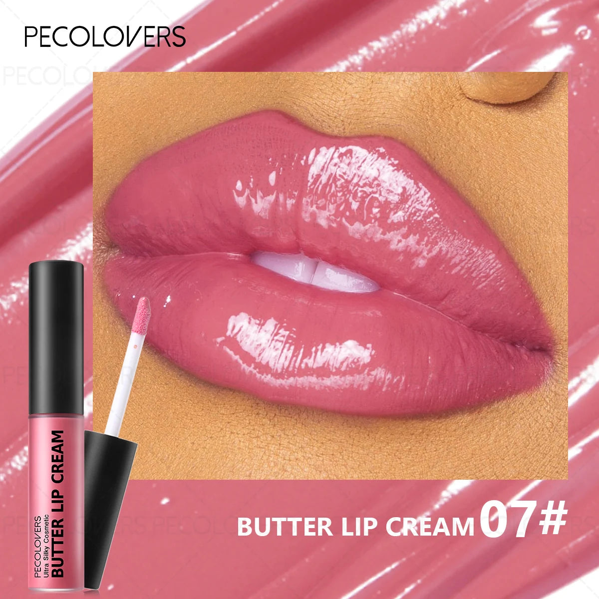1PC Buttery Short Lip Gloss, Moisturizing Lipstick, High Color Rendering, Suitable for Various Makeup Looks, Lip Cosmetics Quake 07