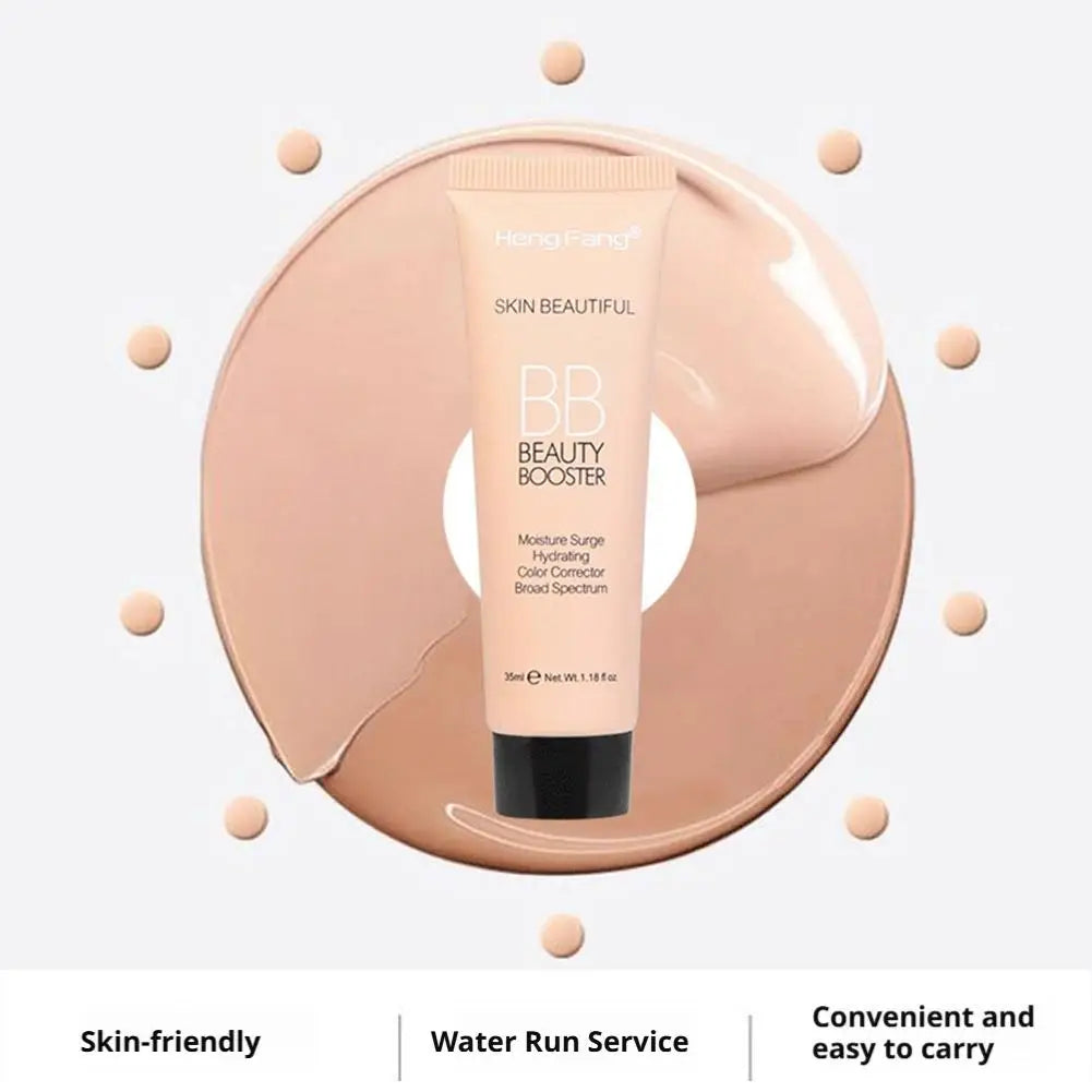 Natural Hydrating BB Cream Full-Coverage Foundation & Concealer, Color Correcting Tinted Moisturizer Cream Even Skin Tone Makeup Quake