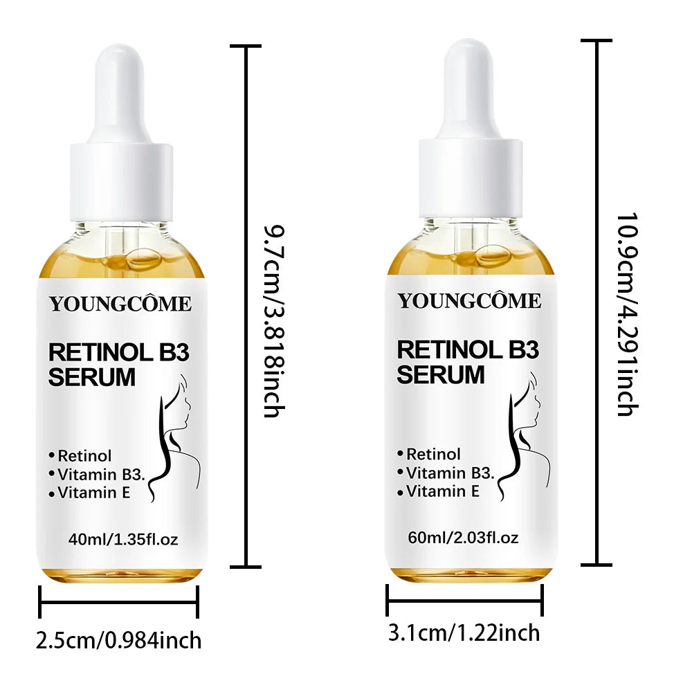 Retinol B3 Face Essence Fade Fine Line Lifting Firming Repair Smooth Deep Moisturizing Nourish Tighten Skin Care Quake 40ml