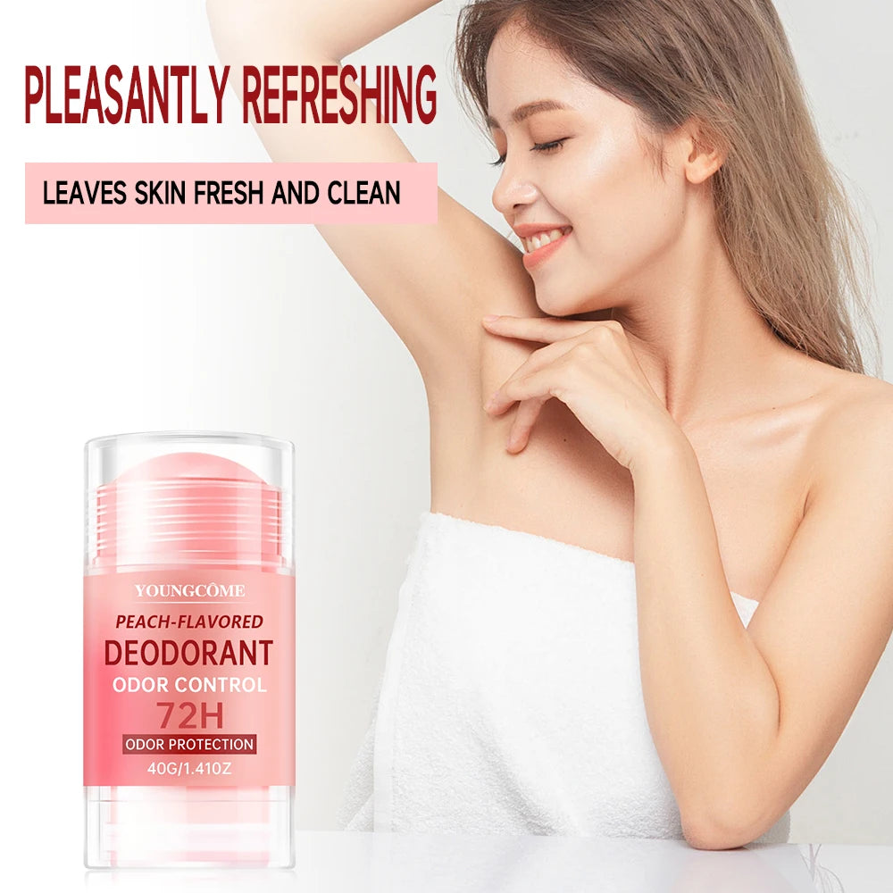 Women's Peach Vanilla Deodorant Lotion Multiple Fruits Perfume Remove Armpit Odor Underarm Atmosphere Long Lasting Fragrance Quake