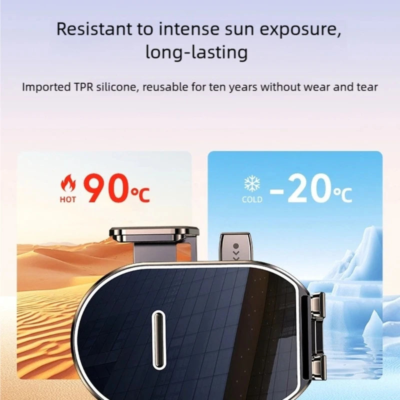 Universal Car Phone Holder 360 Rotation Adjustable Vent Clip ABS Construction Easy Suction Cup Setup Stand K1KF Quake