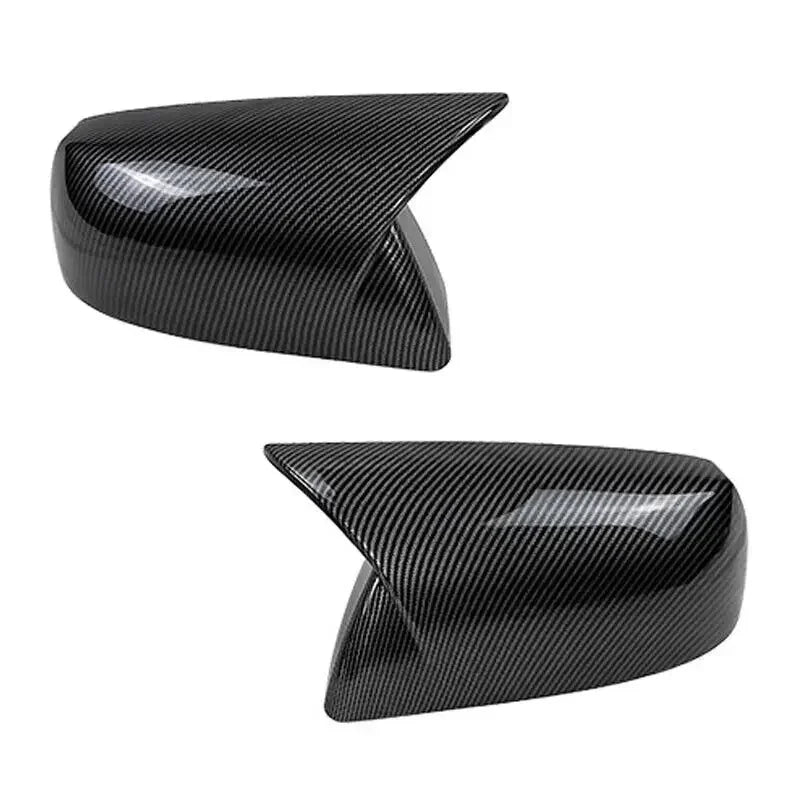 For Toyota Tundra 2010-2021 Car Rearview Side Mirror Cover Wing Cap Sticker Exterior Door Rear View Case Trim Carbon Fiber Look Quake