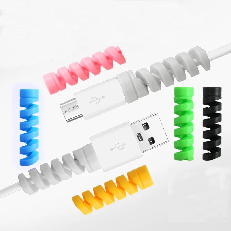 vvocci Cord Protective Charging Data Cable USB Charger ProtectorFor Mouse Earphone Sleeve Holder Ties Management Wire Organize Quake