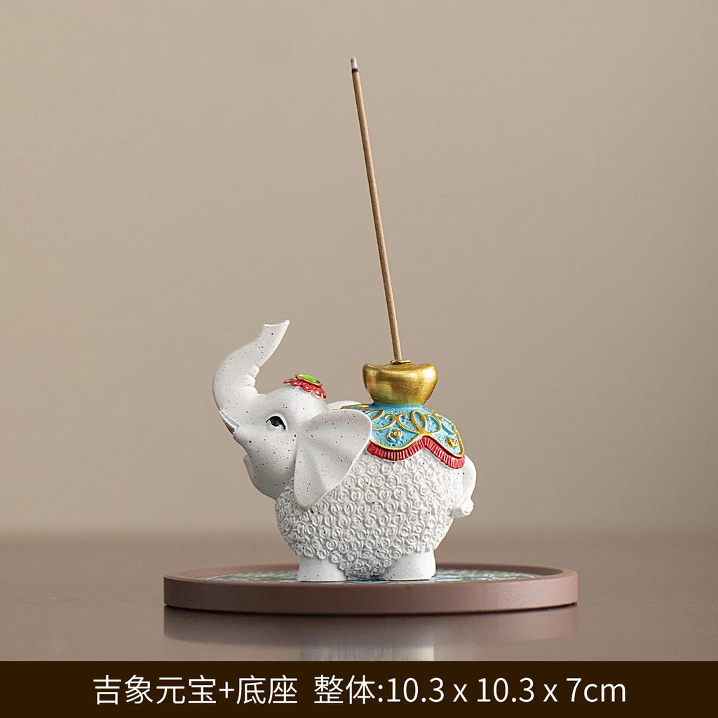 Auspicious Incense Holder Ornament for Home Indoor Incense Tea Table Tea Ceremony Incense Chinese Tea Table Aromatherapy Quake A