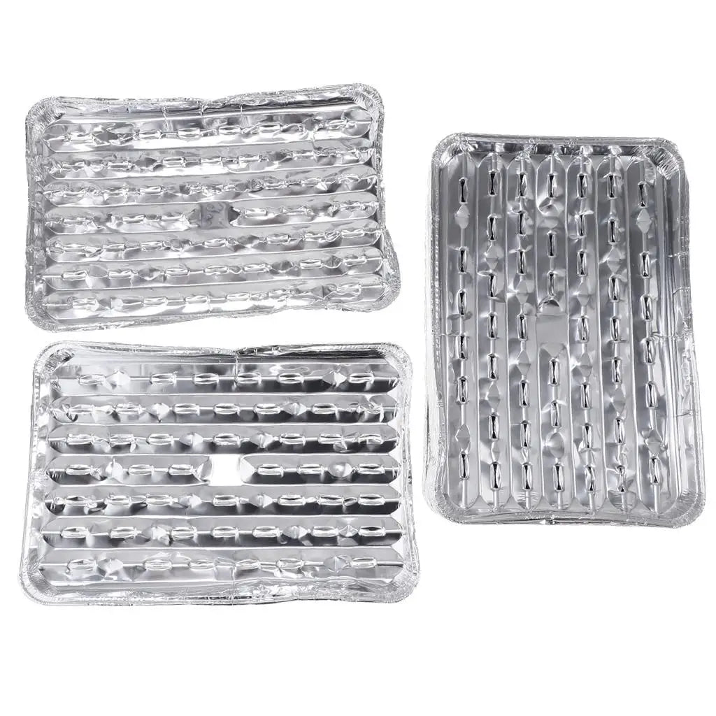 Eco-friendly Aluminum Grilling Pans Disposable Roasting Trays for Picnics Camping Charcoal Gas Barbecue Quake