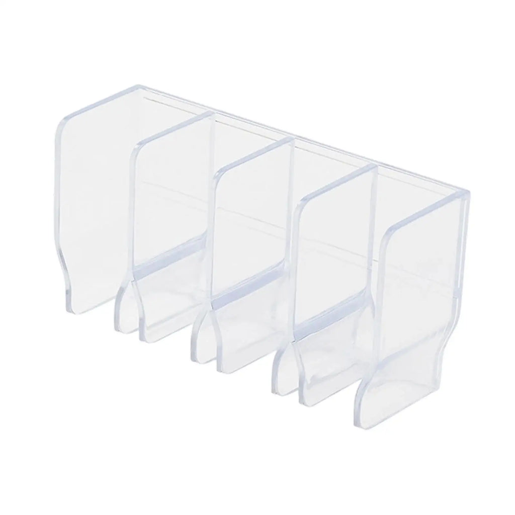 PP Wall Mounted Toothbrush Storage Clip Toothpaste Holder Durable No Drill Adhesive Organizer for Bathroom and Shower Quake Clear