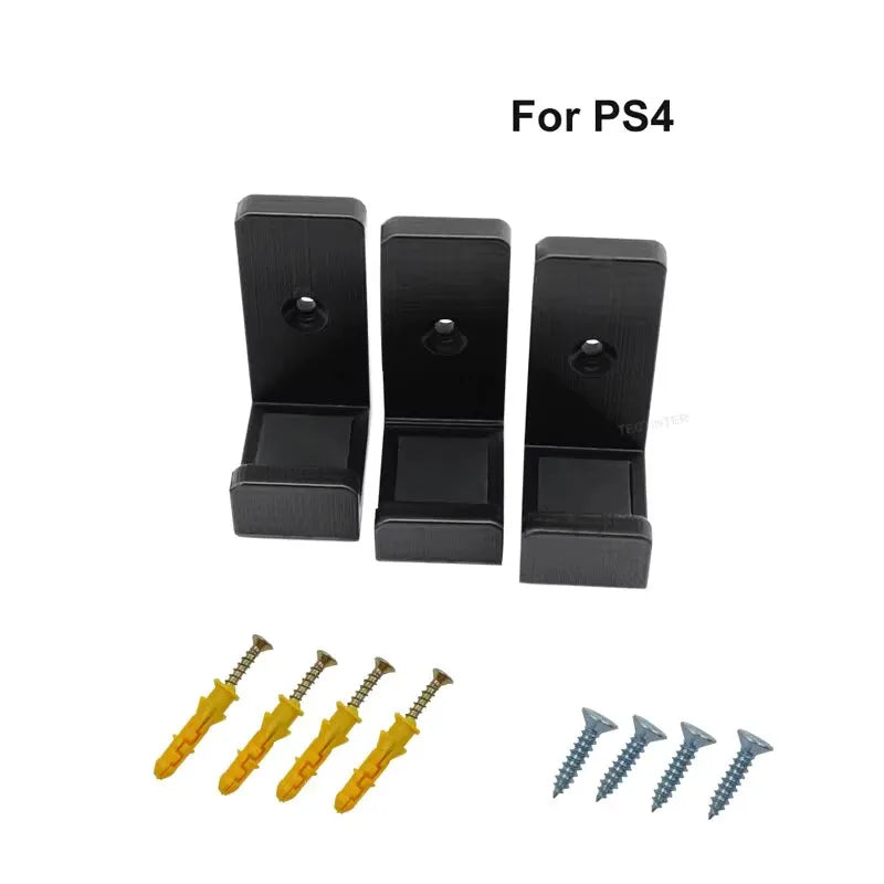 Wall Mount for PS4 SLIM PRO, Near or Behind TV, Space Saving,Customized to Perfectly Fit PS4 SLIM PRO Quake For PS4