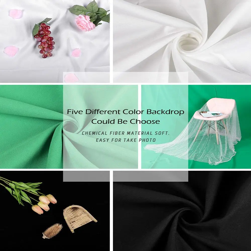 Video Shooting Green White Black Smooth Photography Background Backdrop Cloth Screen Chromakey Quake