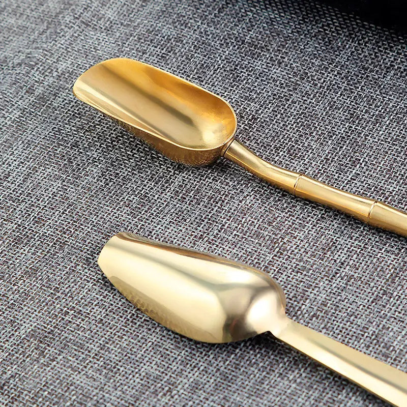 Tea spoon tea shovel small brass tea set accessories tea spoon single tea spoon tea set tea spoon tea spoon Quake