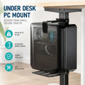 Tool complimentary Under Desk Tower Holder For Standard Units 6.89 11.22 Inches Wide And 21.65 Inches Tall K1KF Quake CN