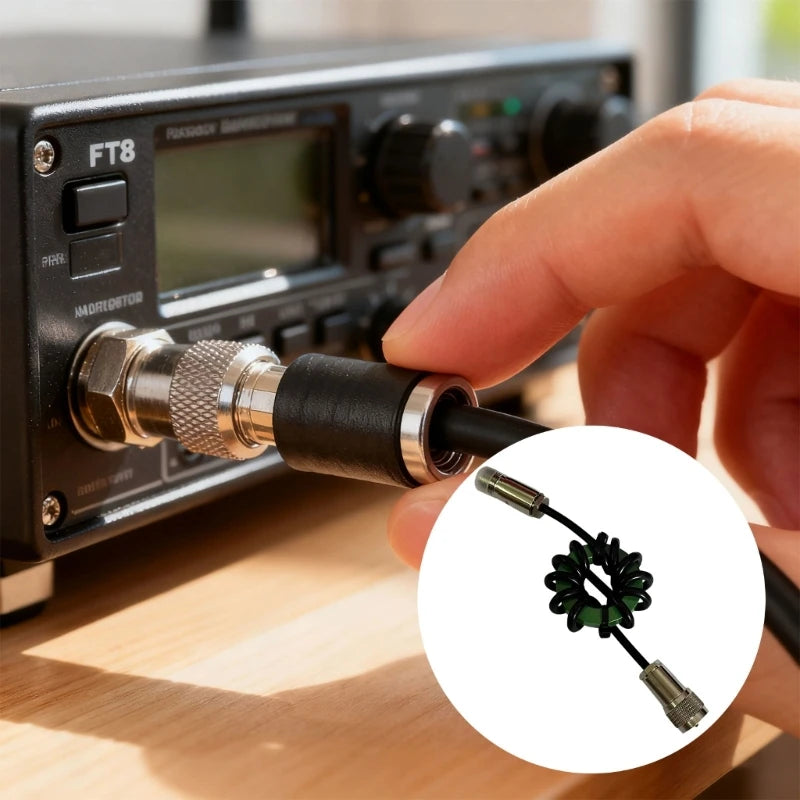 Metal Metal RADIO FREQUENCY Strangle Twist For 1.8 50MHz Frequency Ensembles Tall Stability Indication Transmission K1KF Quake