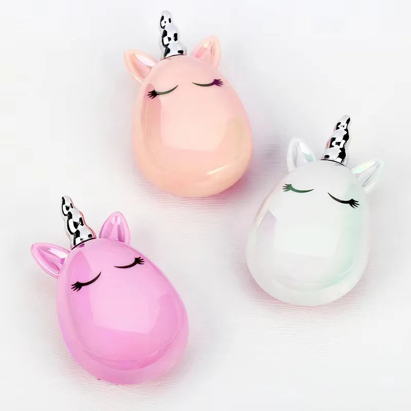 Children Small Hair Care Comb Cartoon Unicorn Head Massager High Quality Anti-static Comb Cute Kids Children Hairdressing Comb Quake