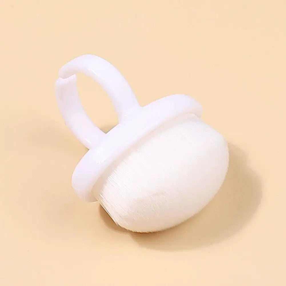 1/2PCS Nail Dust Brush Nail Cleaning Brush Manicure Scrubber Brush Ring Duster Soft Fiber Bristle Portable Travel Manicure Brush Quake