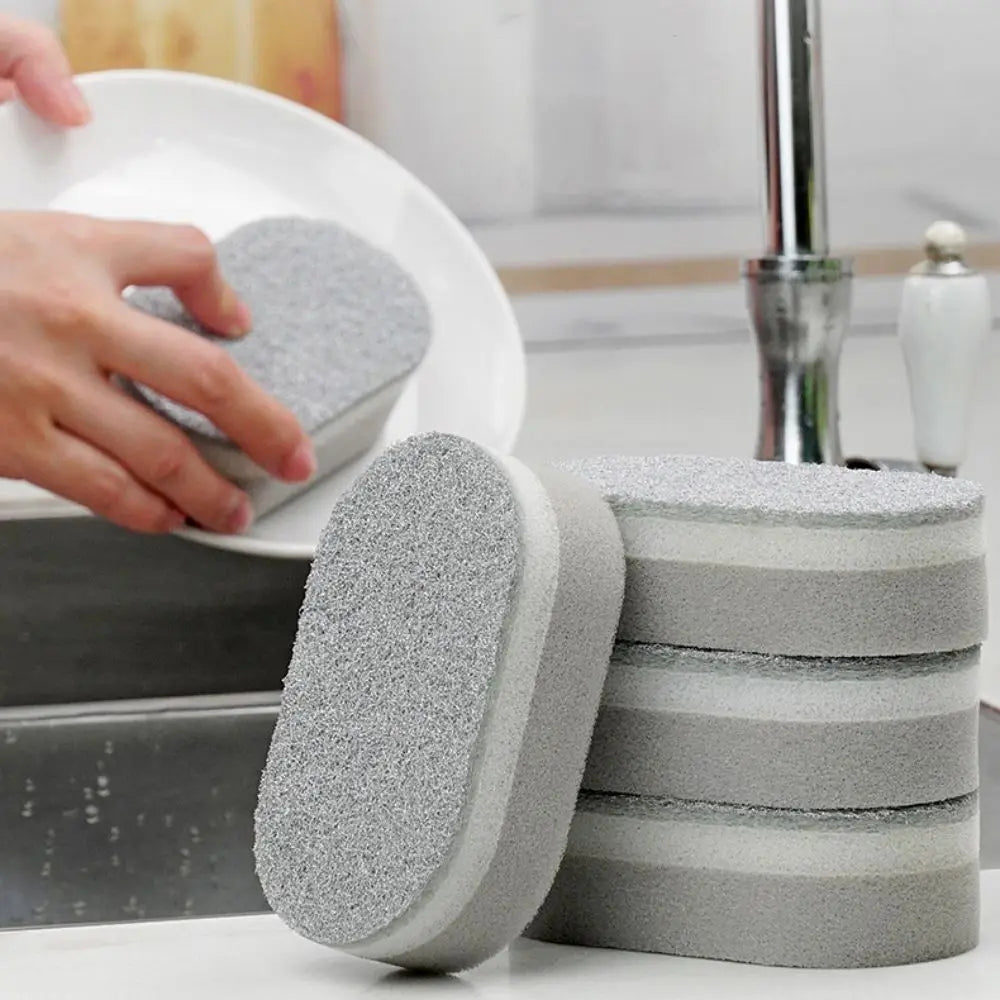 1/2/3Pcs Three-Layers Dishwashing Sponge Double-Sided Decontamination Cleaning Rag Household Cleaning Tools Cleaning Quake