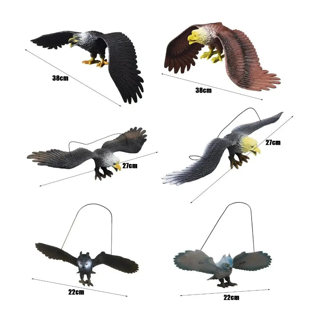 Waterproof Simulated Eagle Model 3D Animals Figures Simulation Bird Scarer Realistic Education Ornament Quake