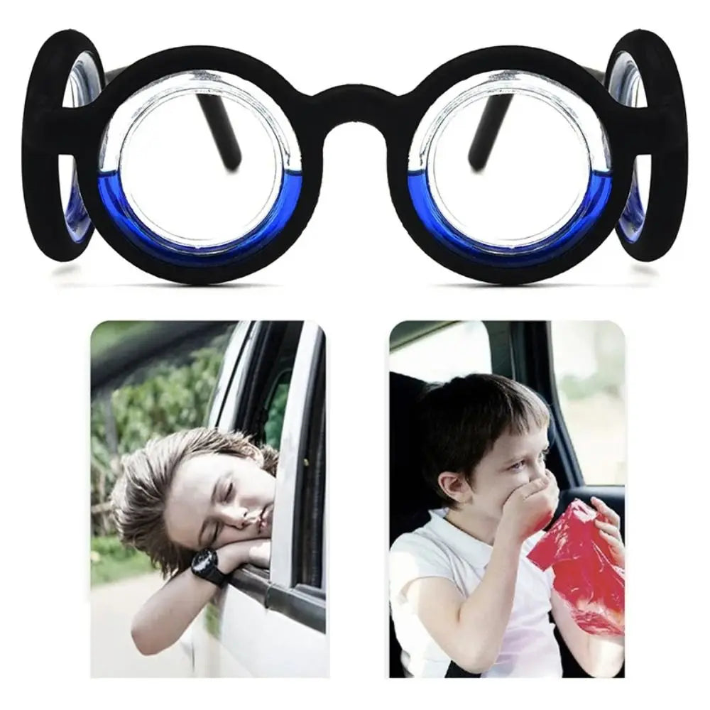 Portable Anti-Motion Sickness Eyeglass Carsickness Airsickness Natural Nausea Relief Glasses No Lens Anti-Nausea Quake