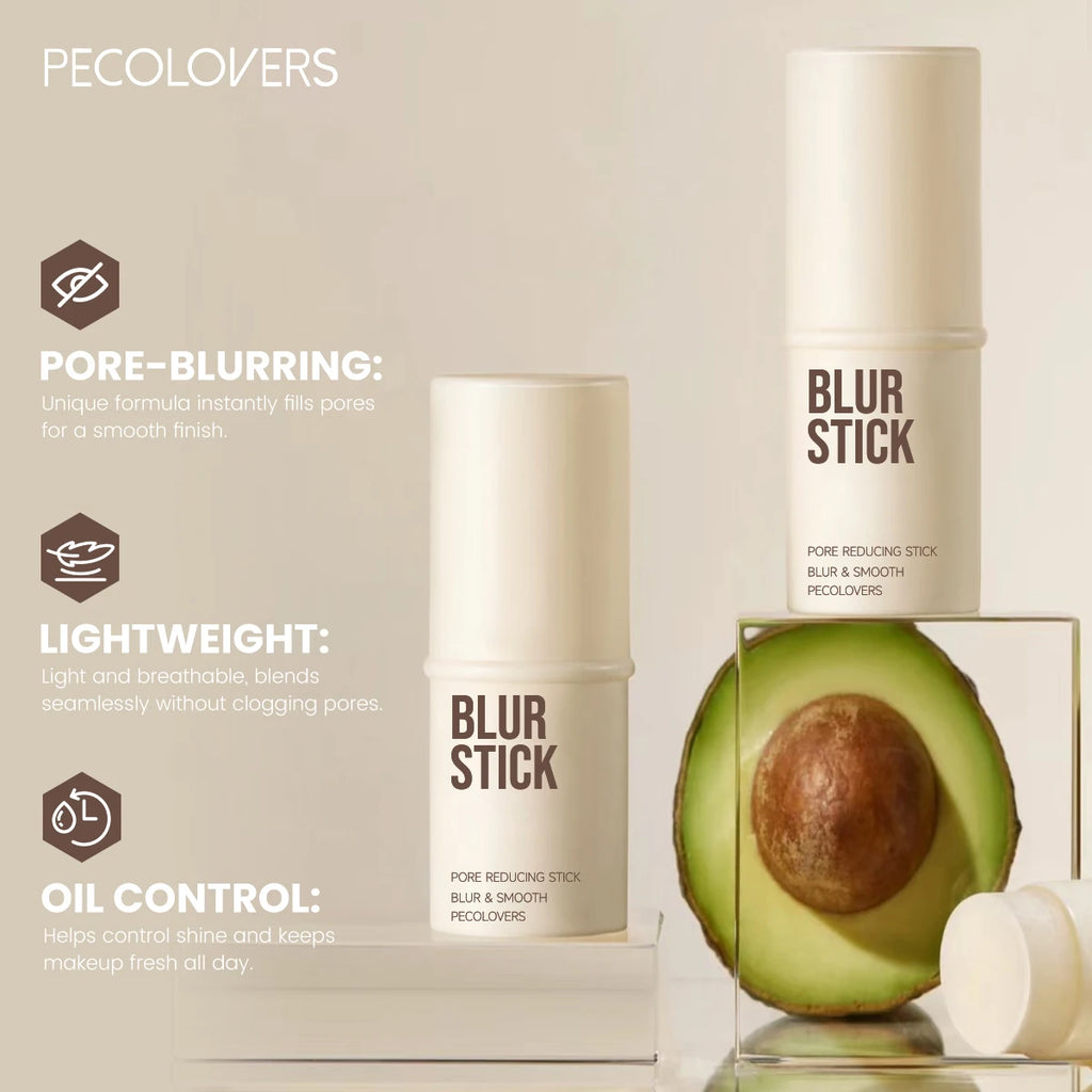 1pcs Oil-control Blur Stick, Flawless Finish, Minimize Pores Suitable for All Skins, Long-lasting Waterproof for Smooth To Apply Quake