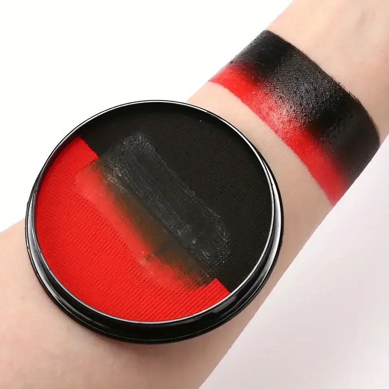 30g Double Color Water Based Body Face Paint DIY Body Painting For Cosplay Festival Opera Halloween Party Face Painting Makeup Quake 35