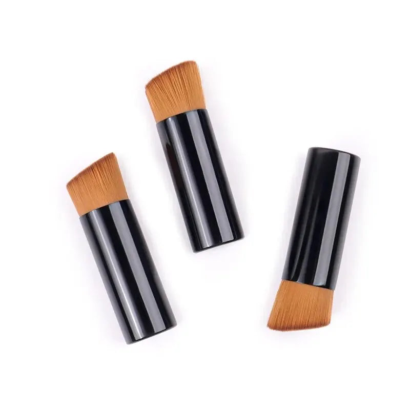 Female Makeup Brushes Professional Concealer Powder Blush Liquid Foundation Face Cosmetics Soft Hair Female Make Up Tools Quake 3pcs