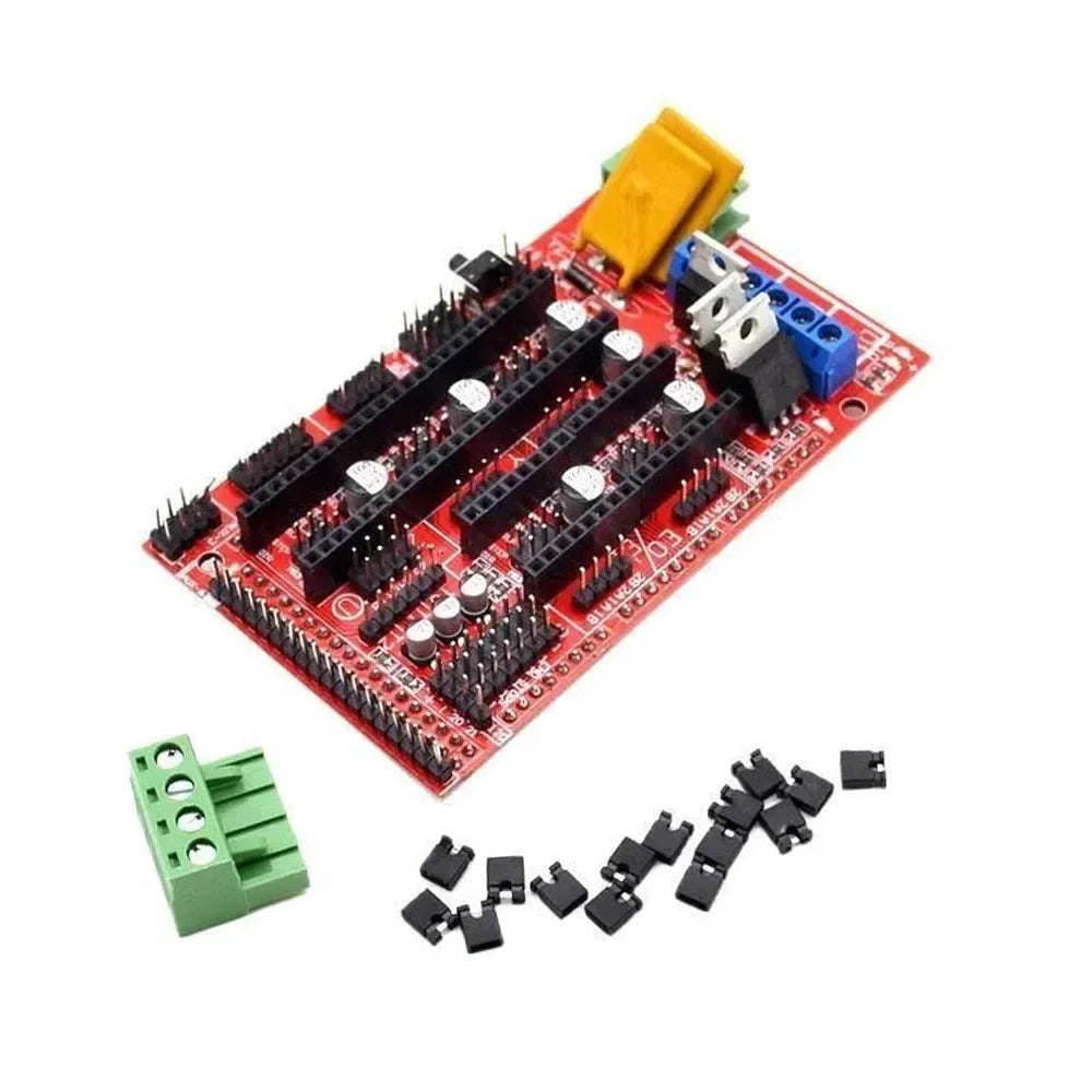RAMPS 1.4 -1.5 -1.6 Panel Part Motherboard 3D Printers Parts Shield Red Black Controls Quake RAMPS 1.4 1 pc