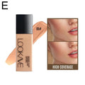 LOOKAVE Liquid Foundation Long Lasting Full Coverage Natural Matte Liquid Foundation Moisturizing Concealer CC Cream Base Makeup Quake 05 CN