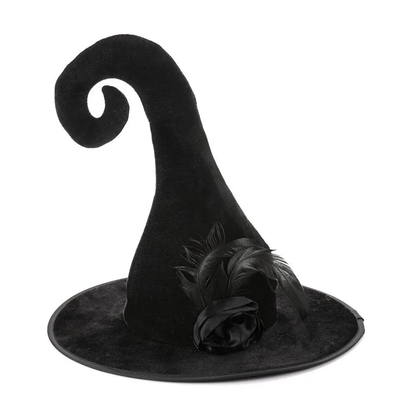 Halloween Witch Costume Hat Shiny Bright Color Witch Hat for Ghost Festival Masquerade Party Dress Up Supplies Quake