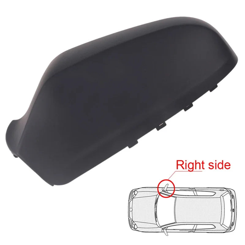 For Opel Vauxhall Astra H 2004-2009 Car Rearview Replacement Side Mirror Cover Wing Cap Exterior Door Case Trim Gloss Black Auto Quake Matte Black R