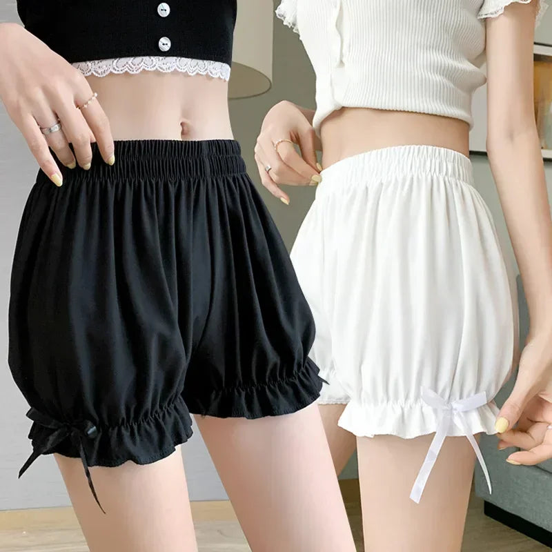 1pc Amine Full Pants Women's Summer Thin Anti Glare JK Lolita Pumpkin Lantern Leggings for Outerwear Quake