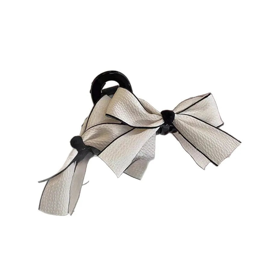 Elegant Bowknot Hair Claw Back Head Large Size Updo Ponytail Clip Korean Simple Hair Styling Accessories Headwear for Women Girl Quake