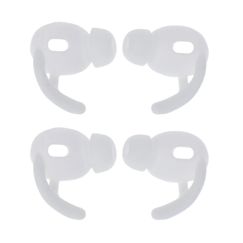 2Pairs Soft Silicone Ear Pads Eartips For Airpods 3 Silicone Ear Hook In-Ear Earbuds Earphone Accessories Ear Tips K1KF Quake White