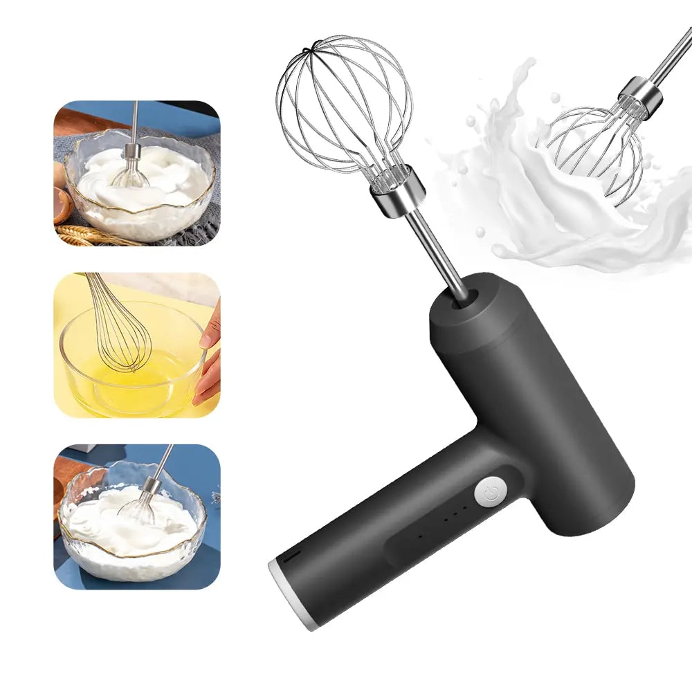 1 PCS Wireless Electric Food Mixer Portable 3 Speeds Egg Beater Baking Dough Cake Cream Mixer Kitchen Tools Quake