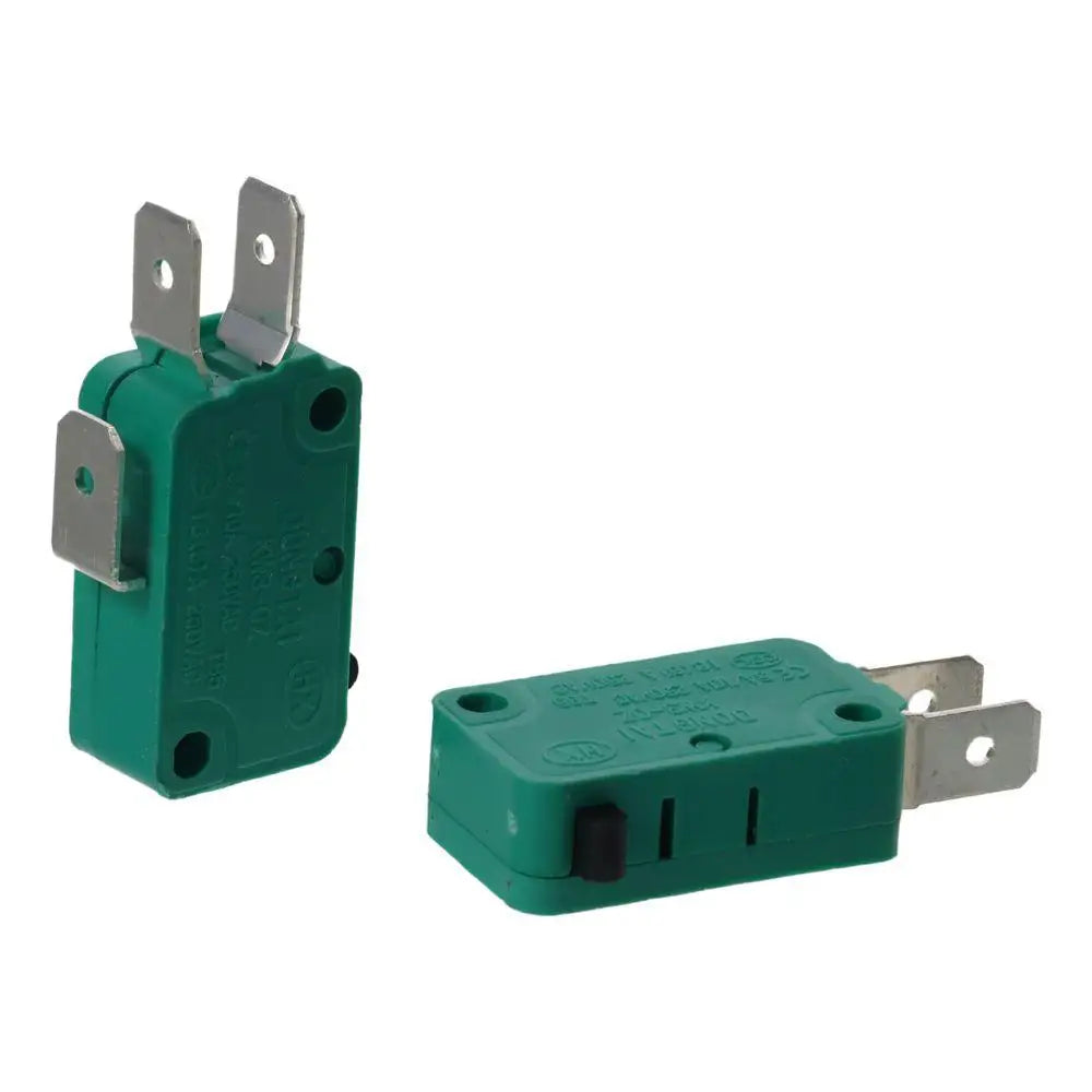 2pcs Durable KW3-OZ Micro Limit Switches 16A 125/250VAC Green Micro Switch 3 Pins SPDT NO NC Limit Switch PCB Terminals Quake