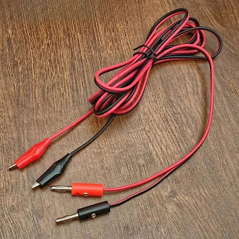 22AWG Probe Test Jumper Wire Alligator Clip Banana Plug Male Female Cable For Lab Power Supply Circuit Experiment Connection Quake